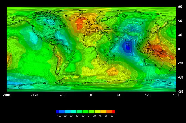 Earth’s Gravity Map