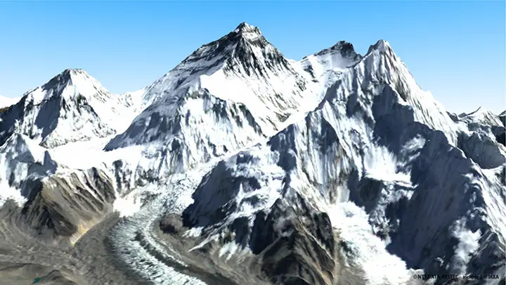 3D map subjected to color processing (Everest) Image Courtesy: NTT DATA