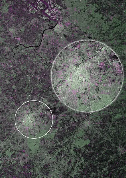 Brussels as the first image from Sentinel-1A