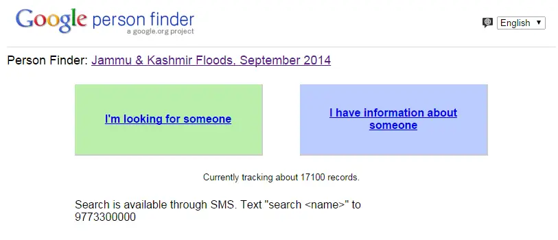 Google Person Finder