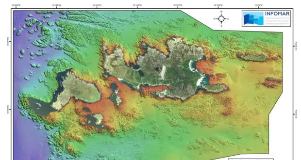 Seabed survey carried out by the Geological Survey of Ireland in 2012. Data shown here vertically exaggerated four times to highlight features.  Credit: Irish Times