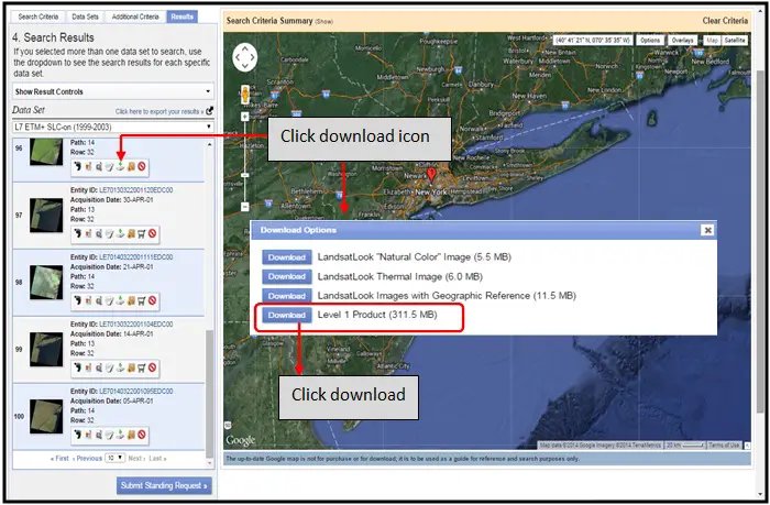 landsat data_download