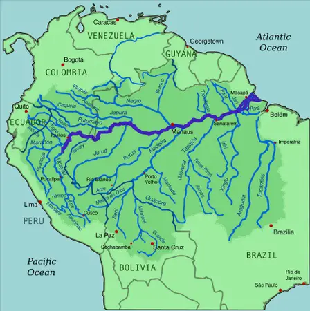 Map of the Amazon River Basin in (highlighted River Original CC-BY-SA)