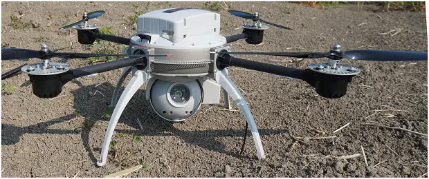 Figure 2. The Aeryon Scout quadrocopter.