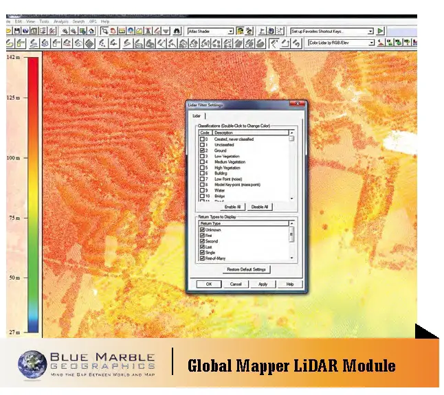 Global Mapper's LiDAR Module