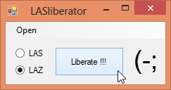The GUI of the “LASliberator” has a simple, easy-to-use interface.