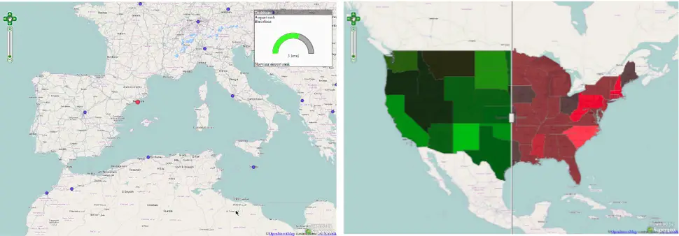 SuperGIS Server Gauge Swipe