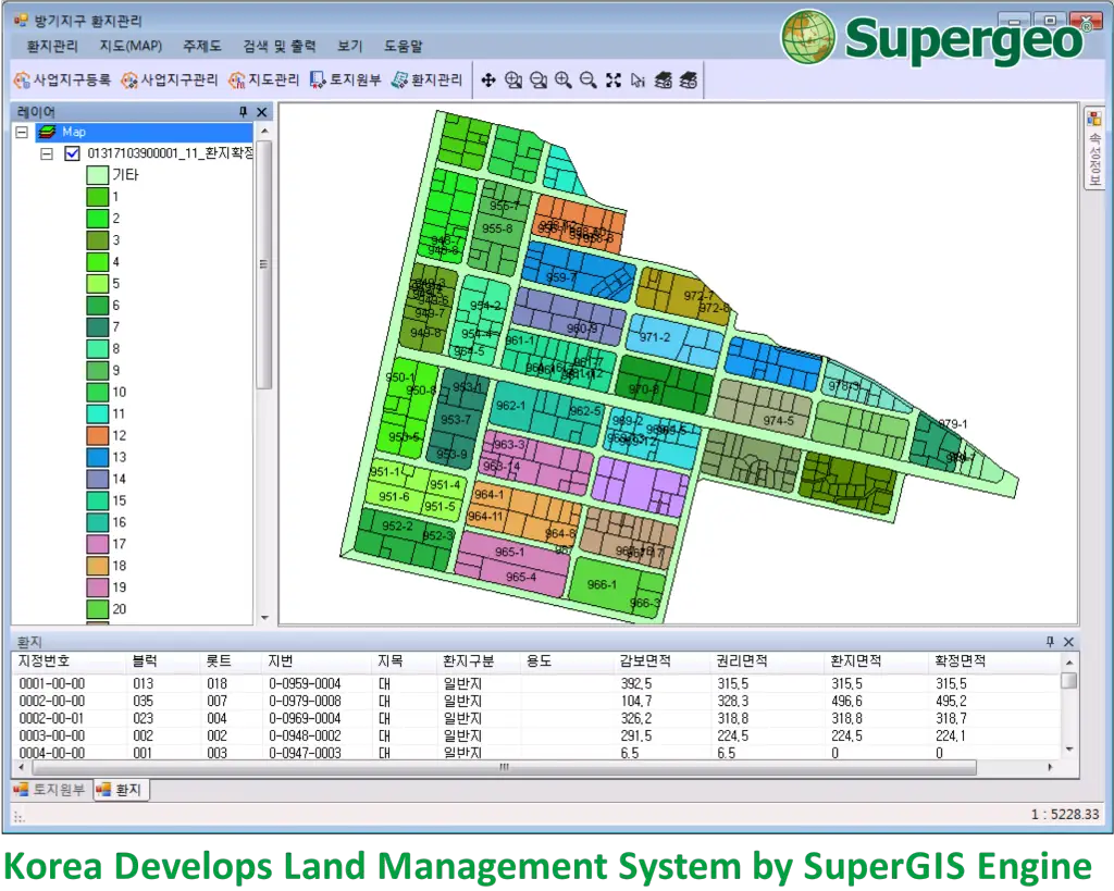 20150525 Korea Land Management SuperGIS Engine