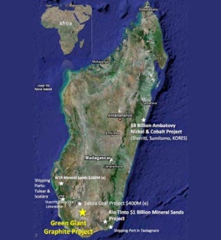 The Green Giant Graphite Project in southern Madagascar is truly immense, spanning over 1,000 km2