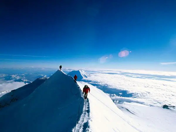 Climbing Mount McKinley, North America’s highest peak, is a daunting task for even the most experienced mountaineers at Denali National Park in Alaska. (Photo courtesy of National Geographic)