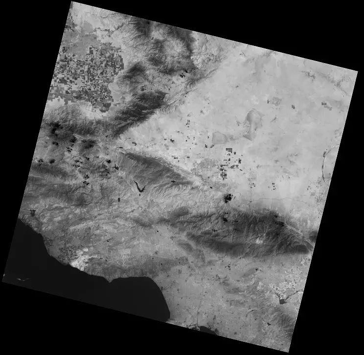 Thermal infrared, or TIR bands of Landsat 8 satellite. Credit: USGS