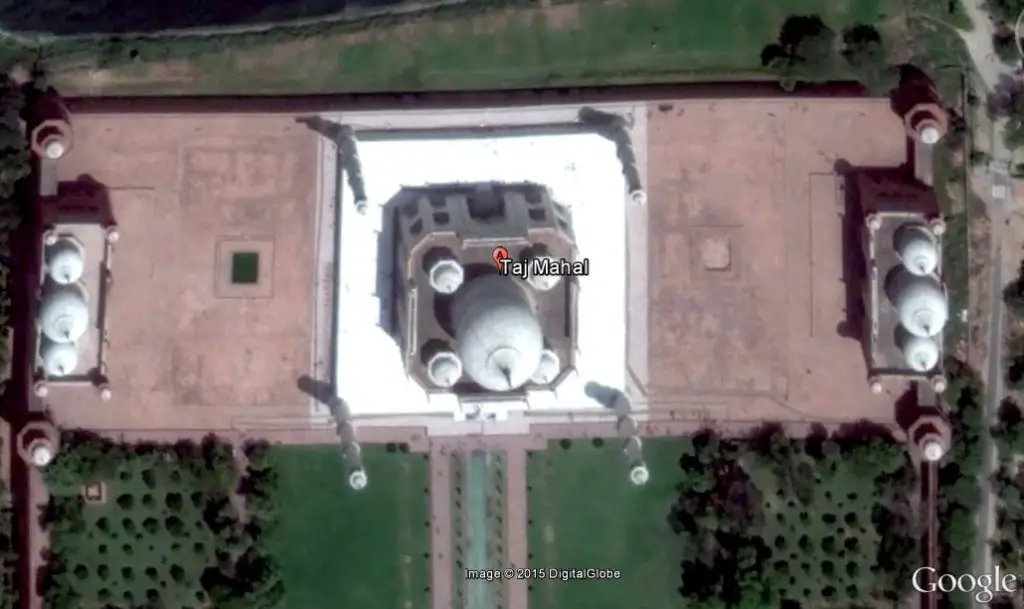 3d imagery of taj mahal