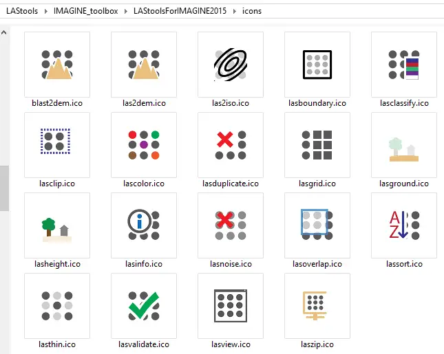 LAStools available in the new IMAGINE 2015 toolbox for LiDAR Processing