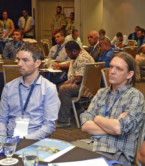 Participants at the Fiji Geospatial Information Management Conference at Holiday Inn in Suva last Friday. Picture: JONACANI LALAKOBAU, -The Fiji Times Online