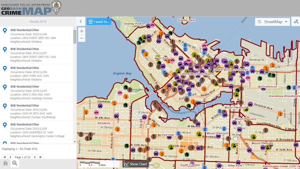 geodash crime mapping tool