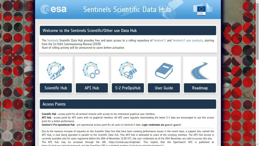 sentinels data hub