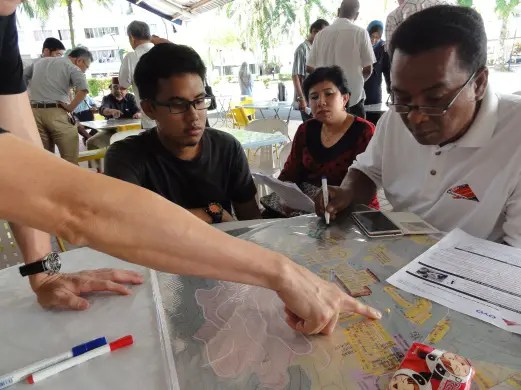 Community mapping for landslide