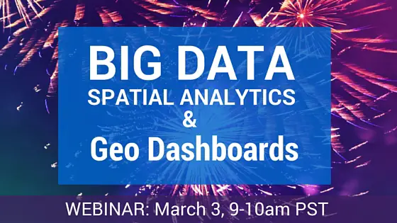 webinar on Big Data Spatial Analytics