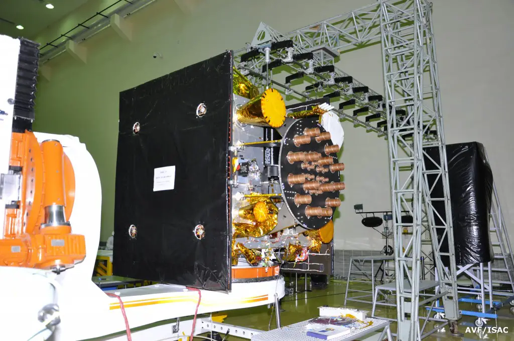 IRNSS-1F in clean room during its integration