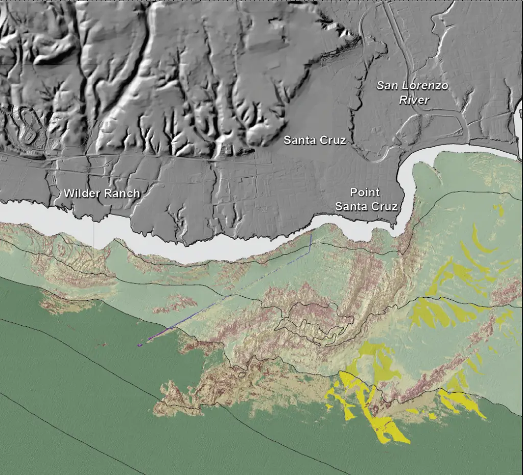 “Seafloor Character” map of the Santa Cruz Region