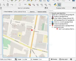 3 word addresses in QGIS