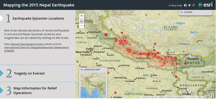 Mapping the Nepal Earthquake