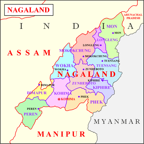 Nagaland_map_india