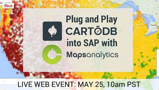 Webinar CartoDB into SAP with CMaps Analytics