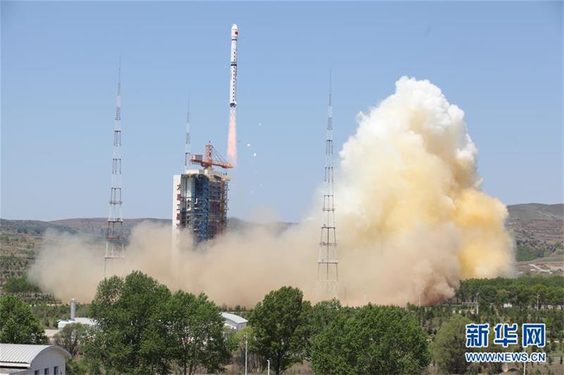 A photo shows the Ziyuan III 02 satellite has taken off from the Taiyuan Satellite Launch Center in northern Shanxi Province on May 30, 2016. [Photo: Xinhua]