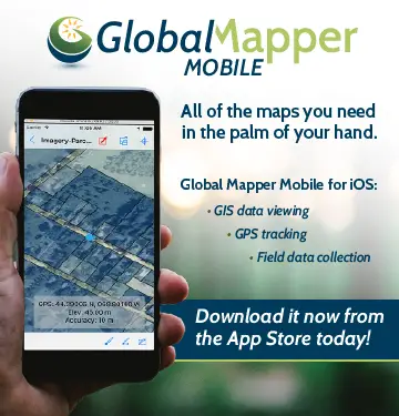 Global Mapper Mobile is Now Available for iOS