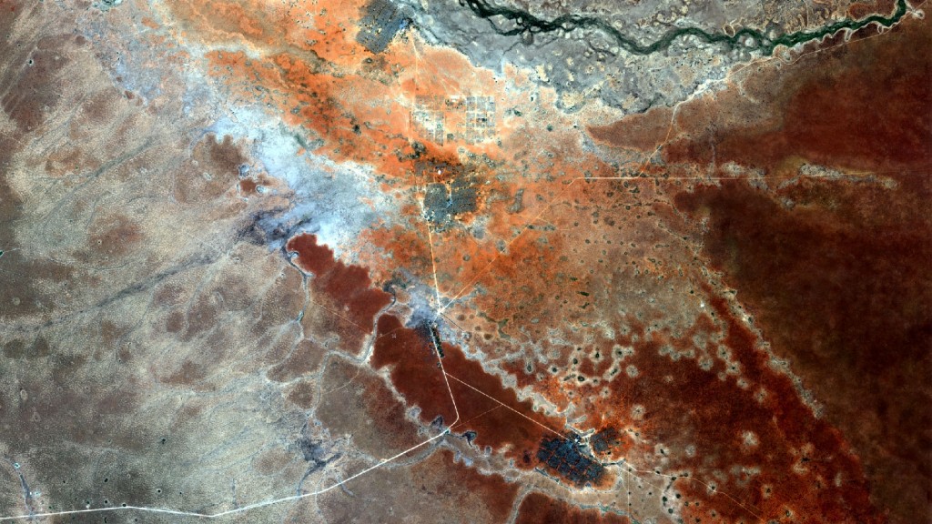 Satellite image of Dadaab in Kenya