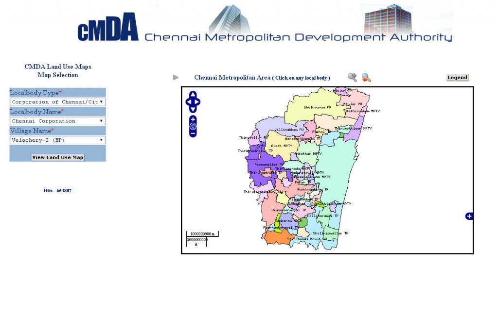 Chennai Metropolitan Development Authority web portal