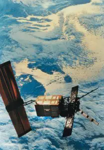 ERS-1 satellite in orbit