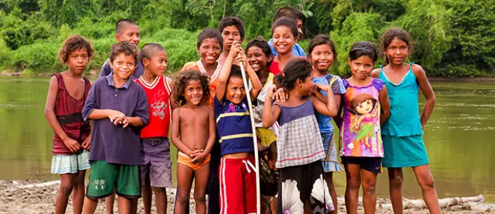 Children of Wiswis, a small village in Nicaragua, are beneficiaries of an EU-funded disaster risk reduction project. © European Union/ECHO/Silvio Balladares