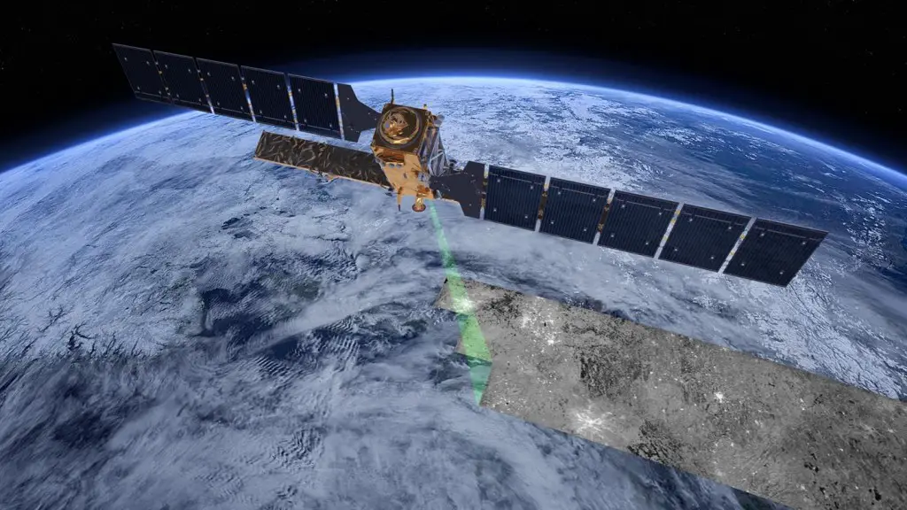 Earth observation satellite Sentinel-1. Credit: DLR