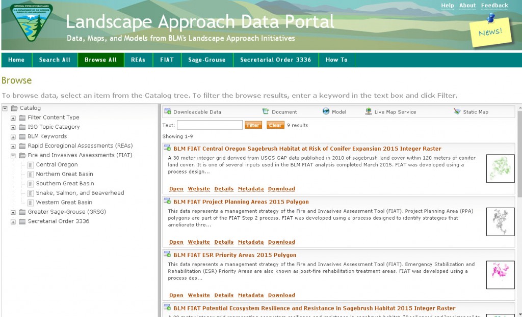 Landscape Approach Data Portal