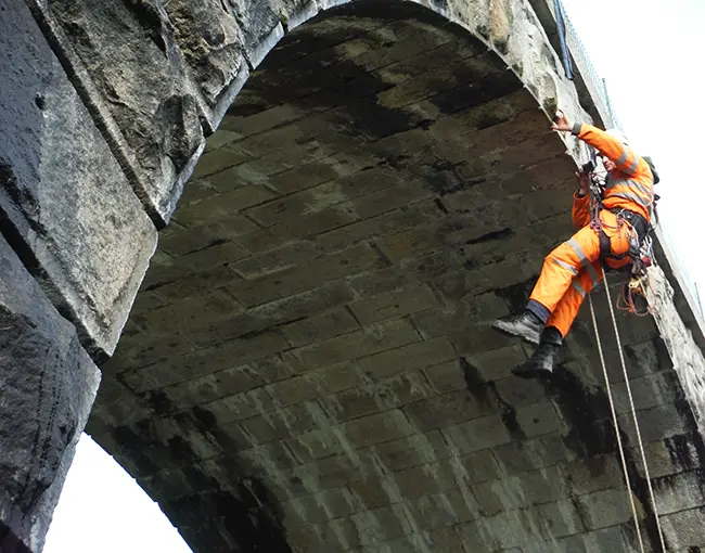 Traditional Bridge Inspection: Risky and Dangerous.