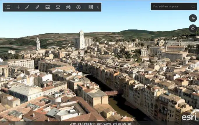 Integrated Mesh of Girona, Spain. Credit: OGC