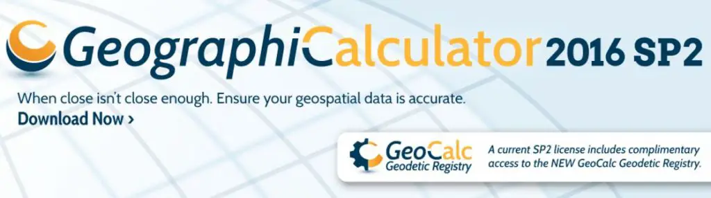 Geographic Calculator 2016 SP2
