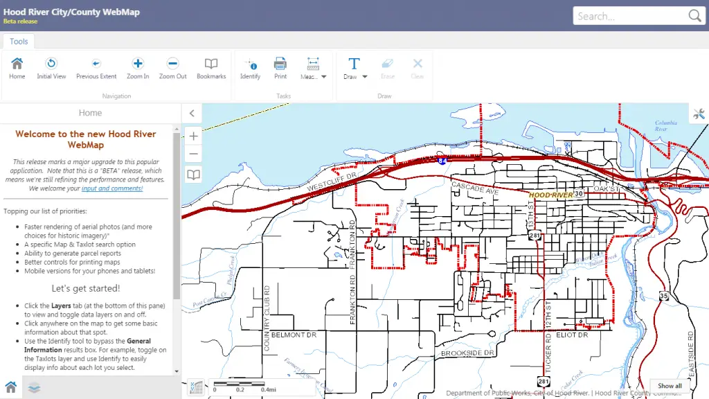 Hood River County Releases New GIS Mapping Tool