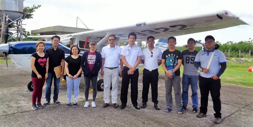 Aerial LiDAR Survey: Composing the team were senior science research specialist Pearl Mars, research associates For. Regina Felismino, Jonalyn Gonzales, and Engr. Brylle de Castro, and airborne security TSgt. Lee Jay Punzalan. Image Credit: Catandunganon Tribune