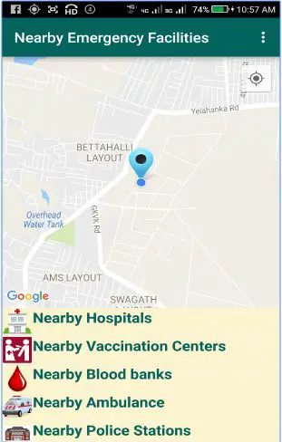 Nearby Services-KSRSAC-KGIS-Nearby Services app