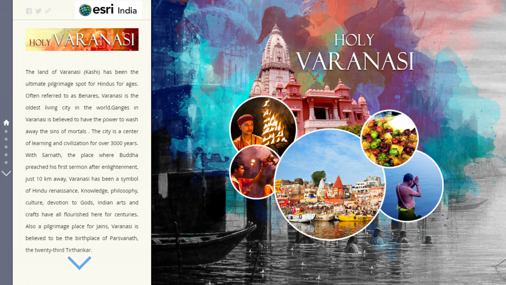 Esri Story Map - Holy Varanasi