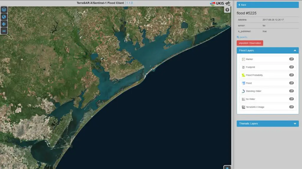 satellite data for Hurricane Harvey