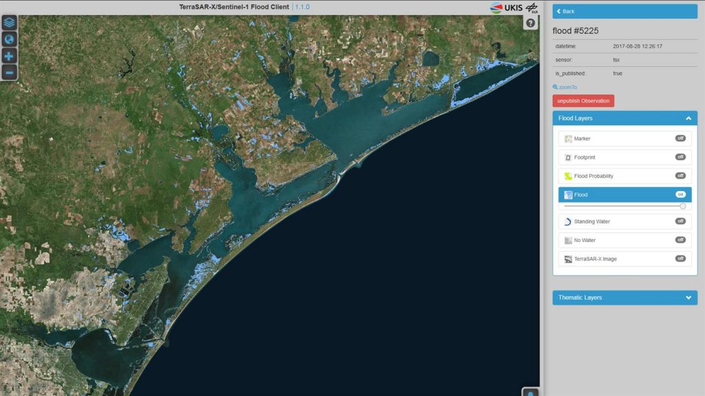satellite data for Hurricane Harvey