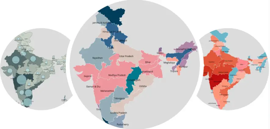 map the spread of COVID-19 using Transerve Online Stack - India Geospatial Stack-geospatial mapping