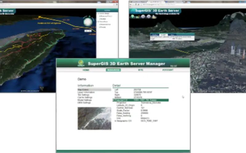 SuperGIS 3D Earth Server Brings Brand New Map Manipulation for 3D Visualization