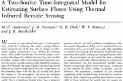 A Two-Source Time-Integrated Model for Estimating Surface Fluxes Using Thermal Infrared Remote Sensing