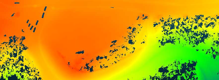 colorized DTM-Digital terrain model (DTM) generated from RTL-400 point cloud.