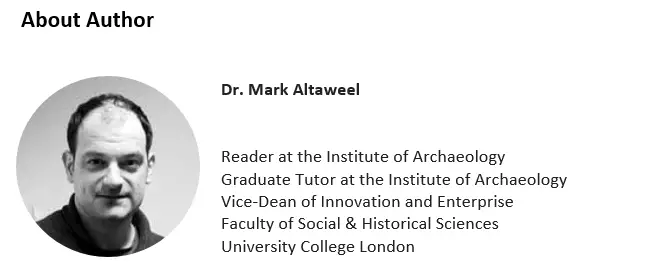 Dr. Mark Altaweel
Vice-Dean of Innovation and Enterprise 
Faculty of Social & Historical Sciences, UCL. Article on Career in GIS